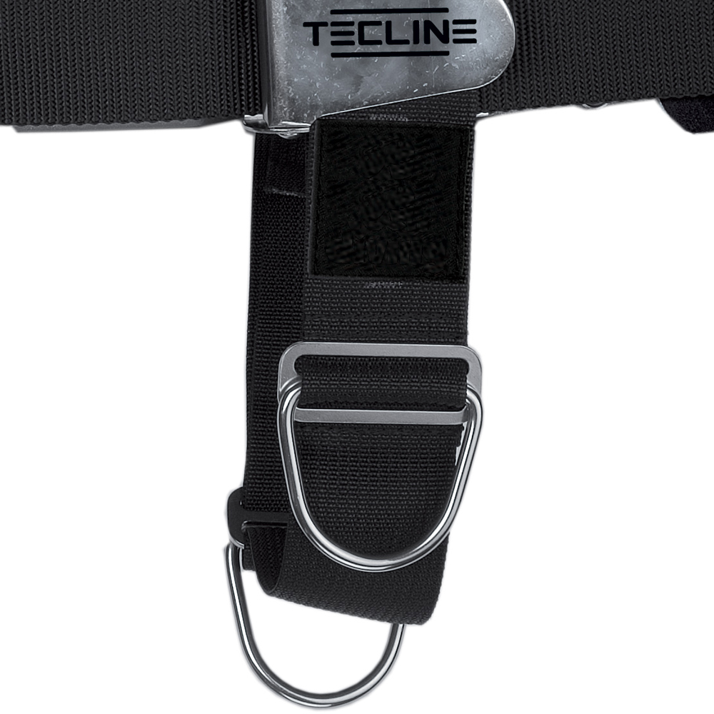 TECLINE Backplate Edelstahl 6mm mit Komfort-Harness