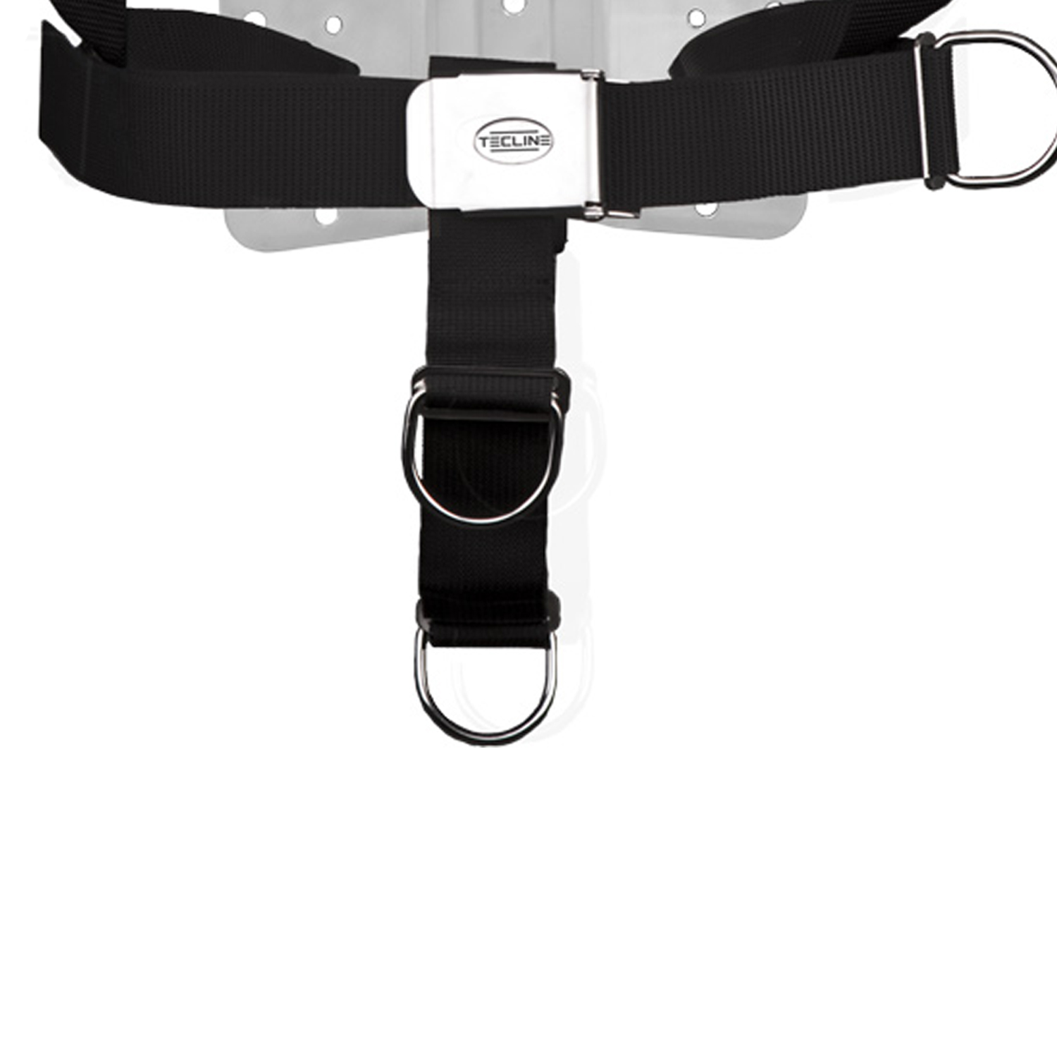 TECLINE Backplate Edelstahl 6mm mit DIR-Harness